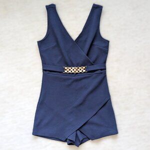 UK2LA Navy Blue Romper | Size Small